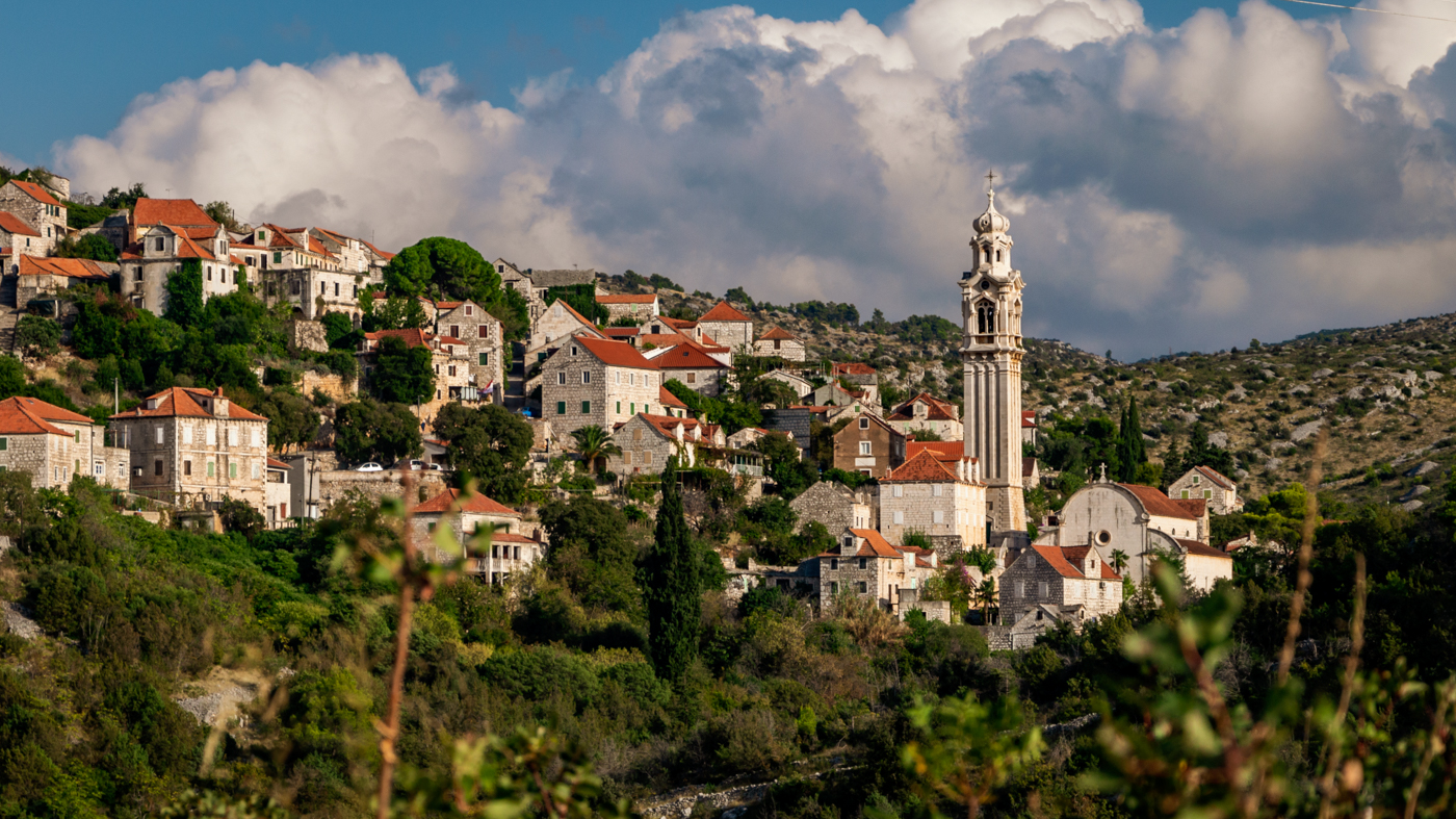 Bell tower in Ložišća.