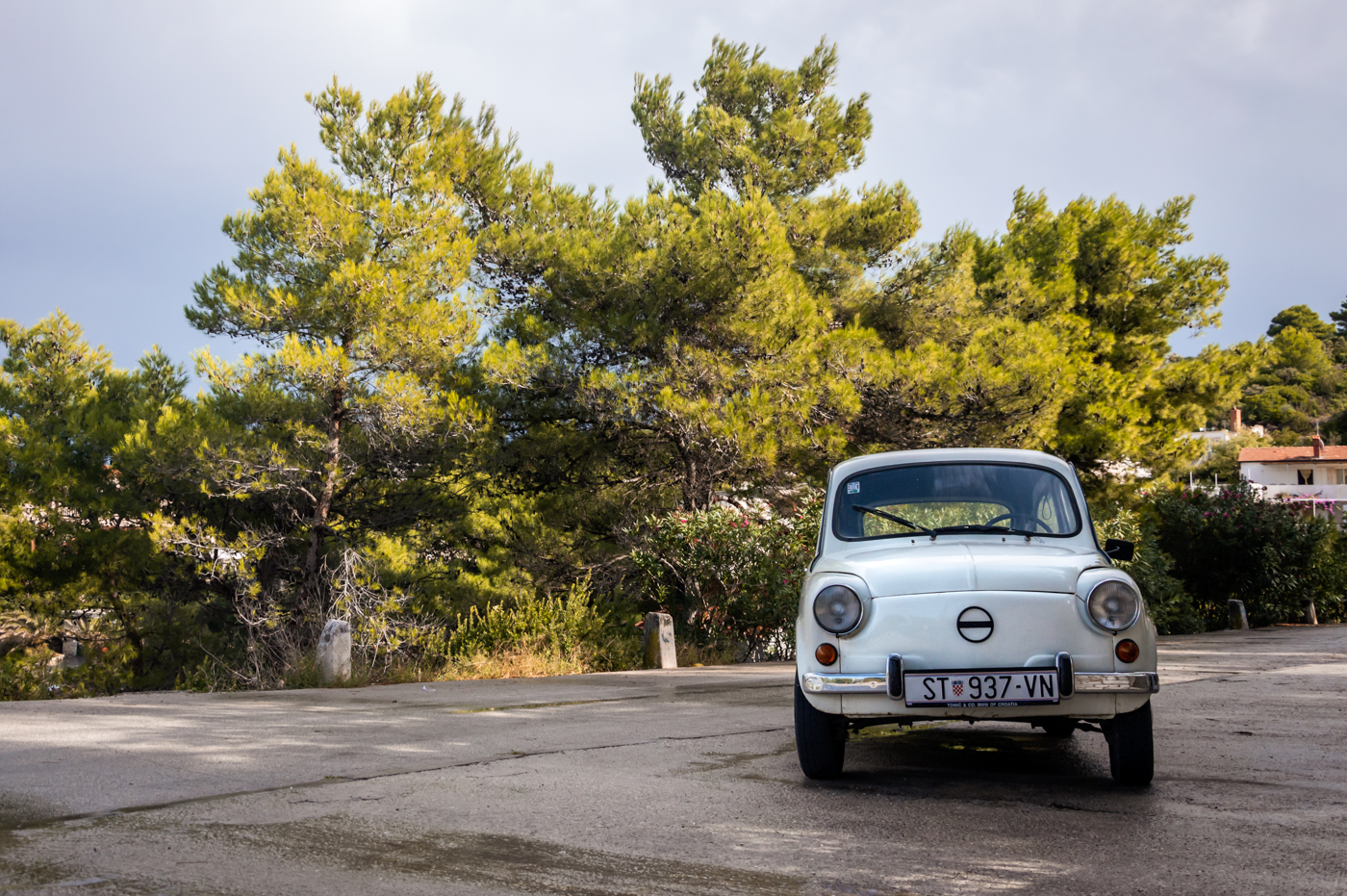 An old car Fiat on Brač