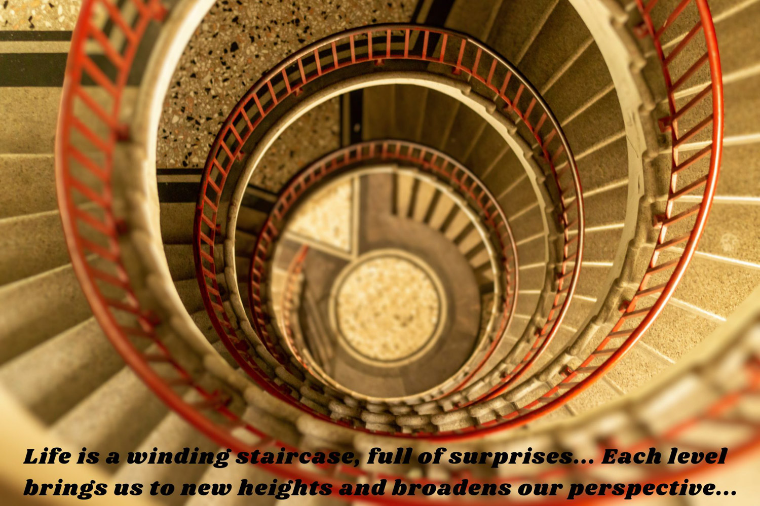winding staircase quote