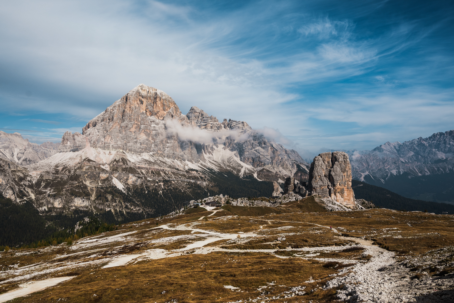 View of the Dolomites