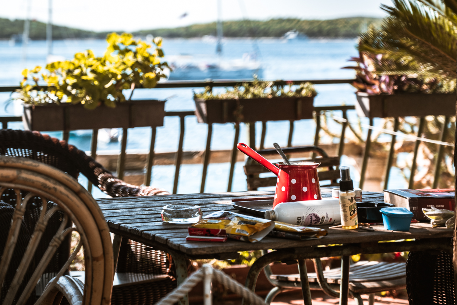 Morning coffee on Hvar